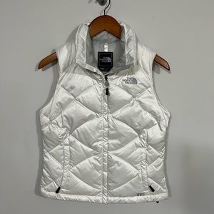 The North Face White Puffer Vest